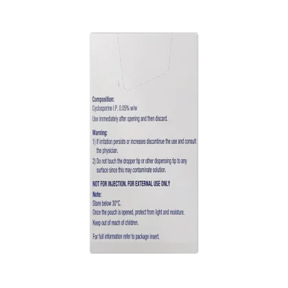Restasis 0.05% Ophthalmic Emulsion 0.4ml image 2